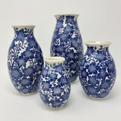 Rollason-Lori-collection-of-blue-flower-vases