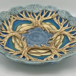 Cummings-Birch-Cynthia-Mandala Platter-Blue